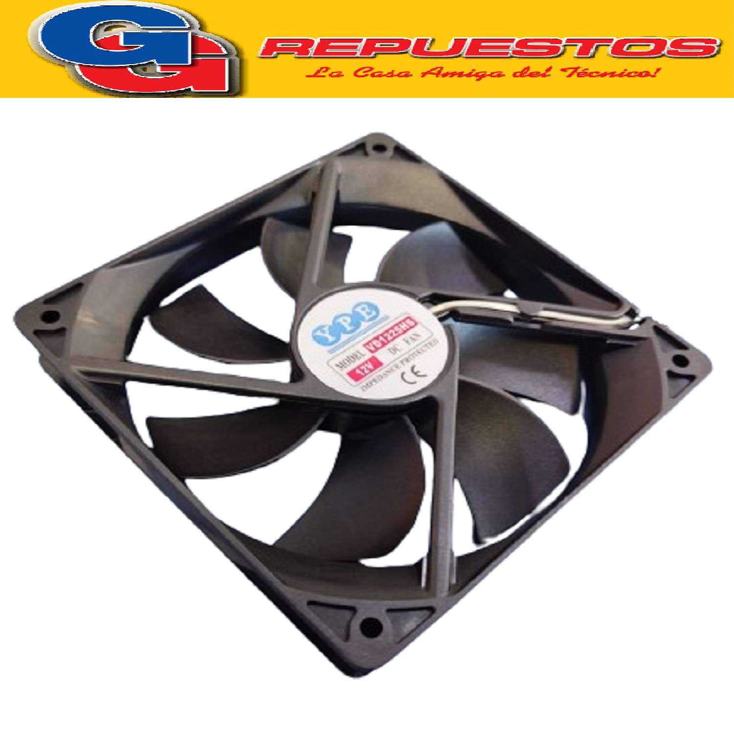 COOLER FAN (120X120X25.5mm) 4  12V Buje