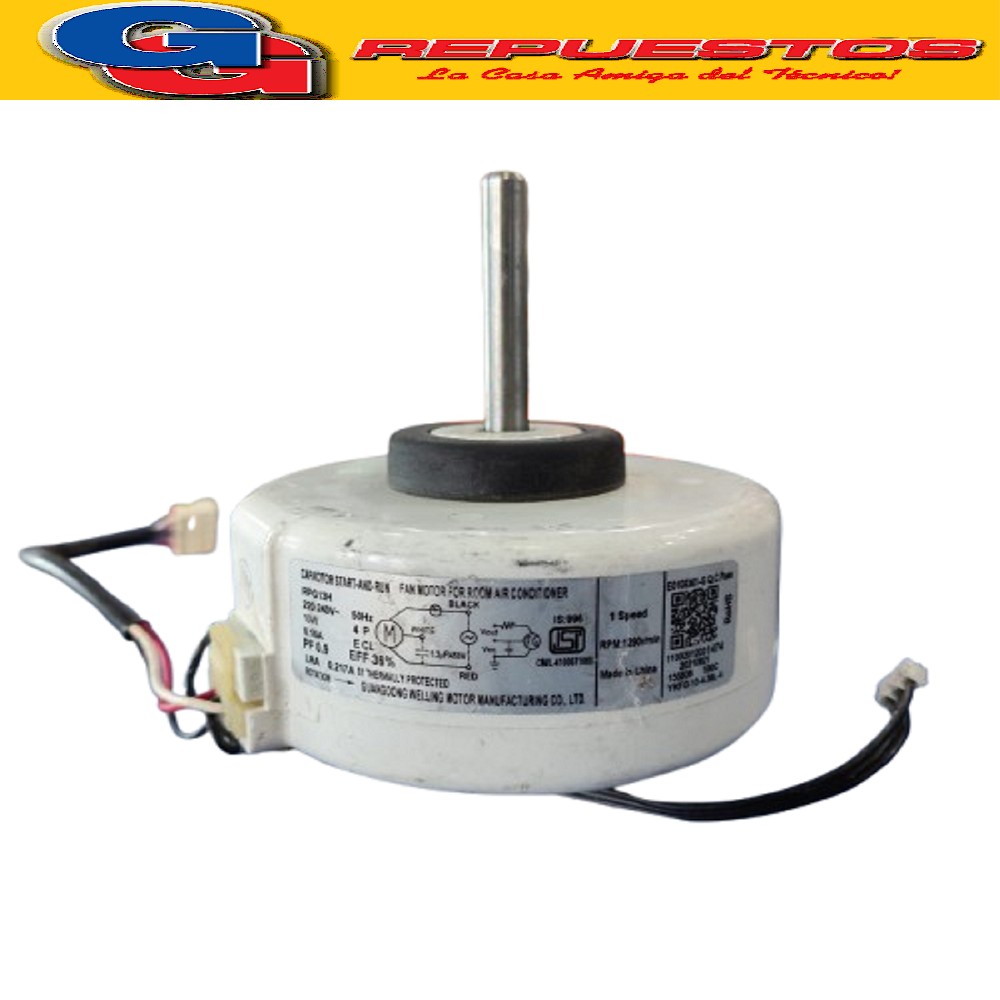 MOTOR FORZADOR EVAPORADOR AIRE ACONDICIONADO SPLIT RPG13H 13 W AP 0.16A ANTIHORARIO