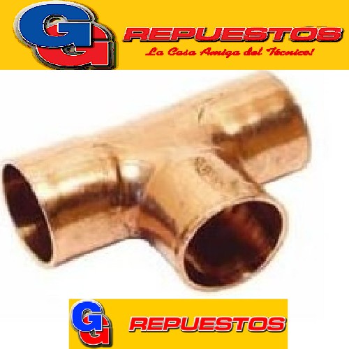 TEES DE COBRE PARA SOLDAR 3/8
