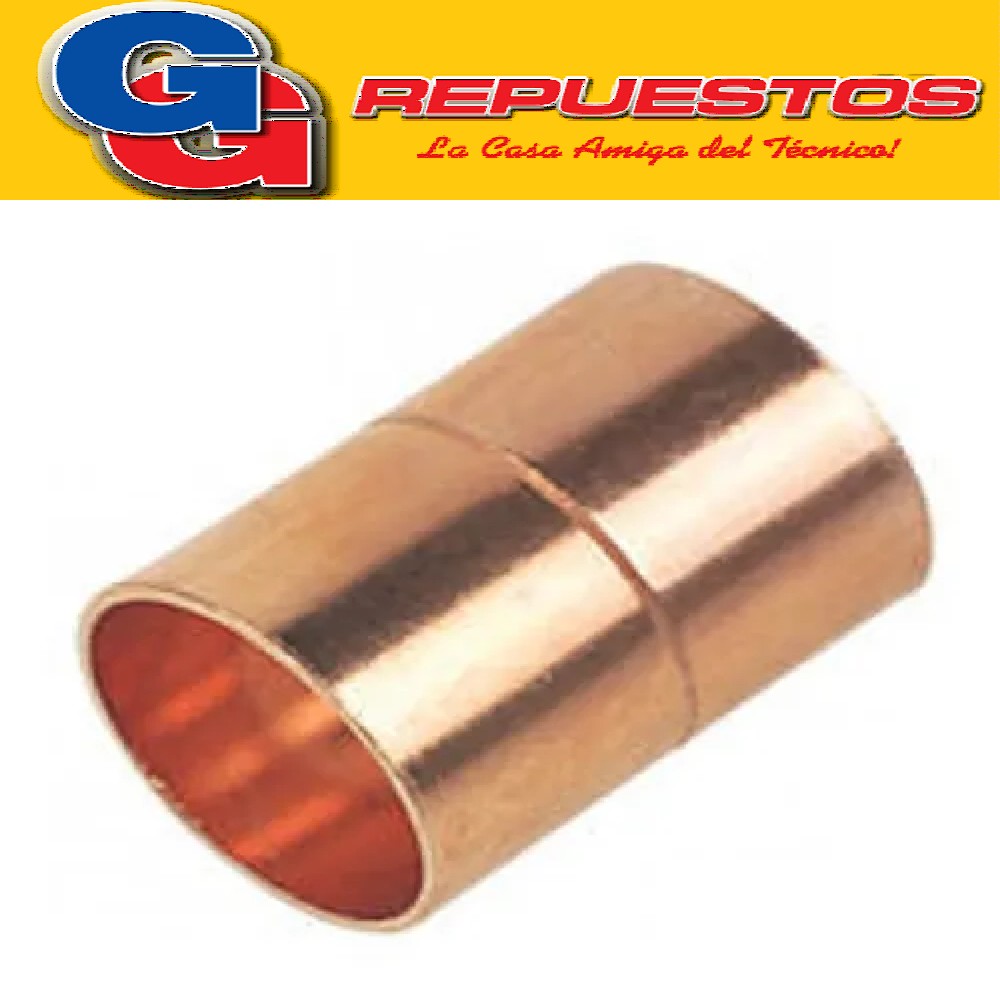 UNIONES DE COBRE C/TOPE 3/8 E SOLD.