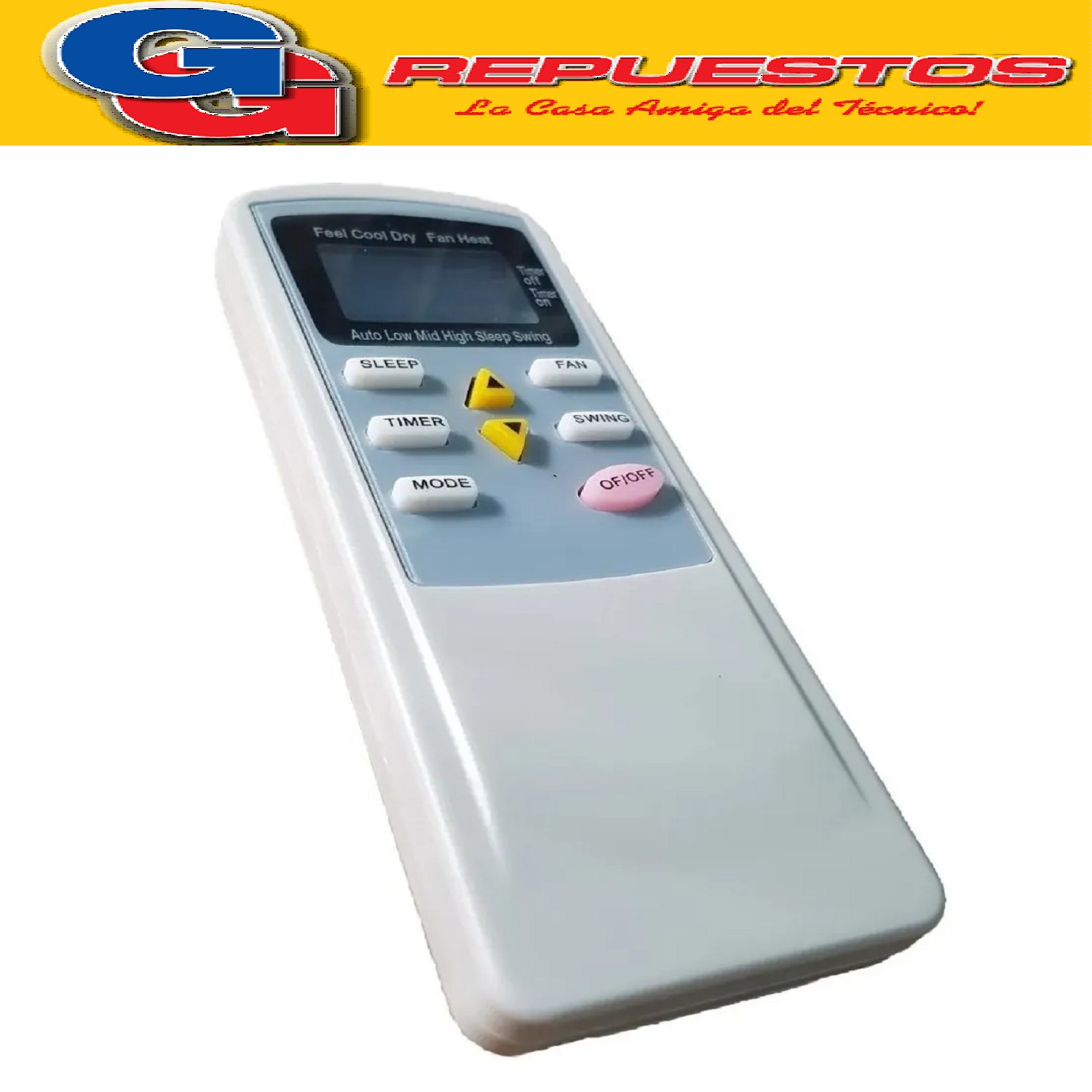 CONTROL REMOTO AIRE ACONDICIONADO SPLIT PARA AR816 TCL -RCA- DELONGHI HITACHI HYUNDAI SIGMA NEXT DAEWO PE-AA3 KELVINATOR A416
