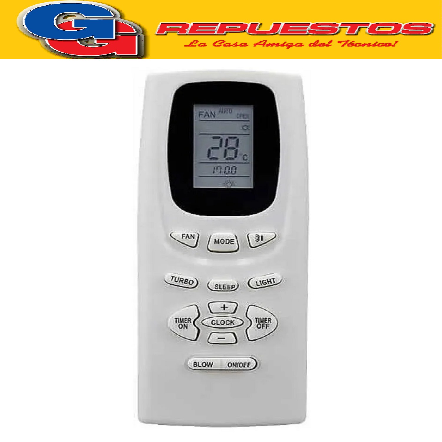 CONTROL REMOTO AIRE ACONDICIONADO SPLIT PARA AR817  -SANYO   PHILCO COVENTRY NOBLEX CADIF NOBLE GREE A417