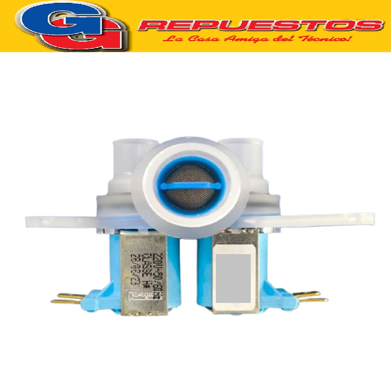 ELECTROVALVULA DOBLE PARA LAVARROPAS  PANASONIC NAF120B5GB - NAF140B3WB-NAF160B3WB/B2WB/G2WB/G3WB/P3XB
BOCAS DE 15MM DE ESPESOR / FICHA PALA CHICA 5mm
PANASONIC VALVULA LAVARROPAS PANASONIC EVA 28.2.A.2.6.2.0.0.Z.15