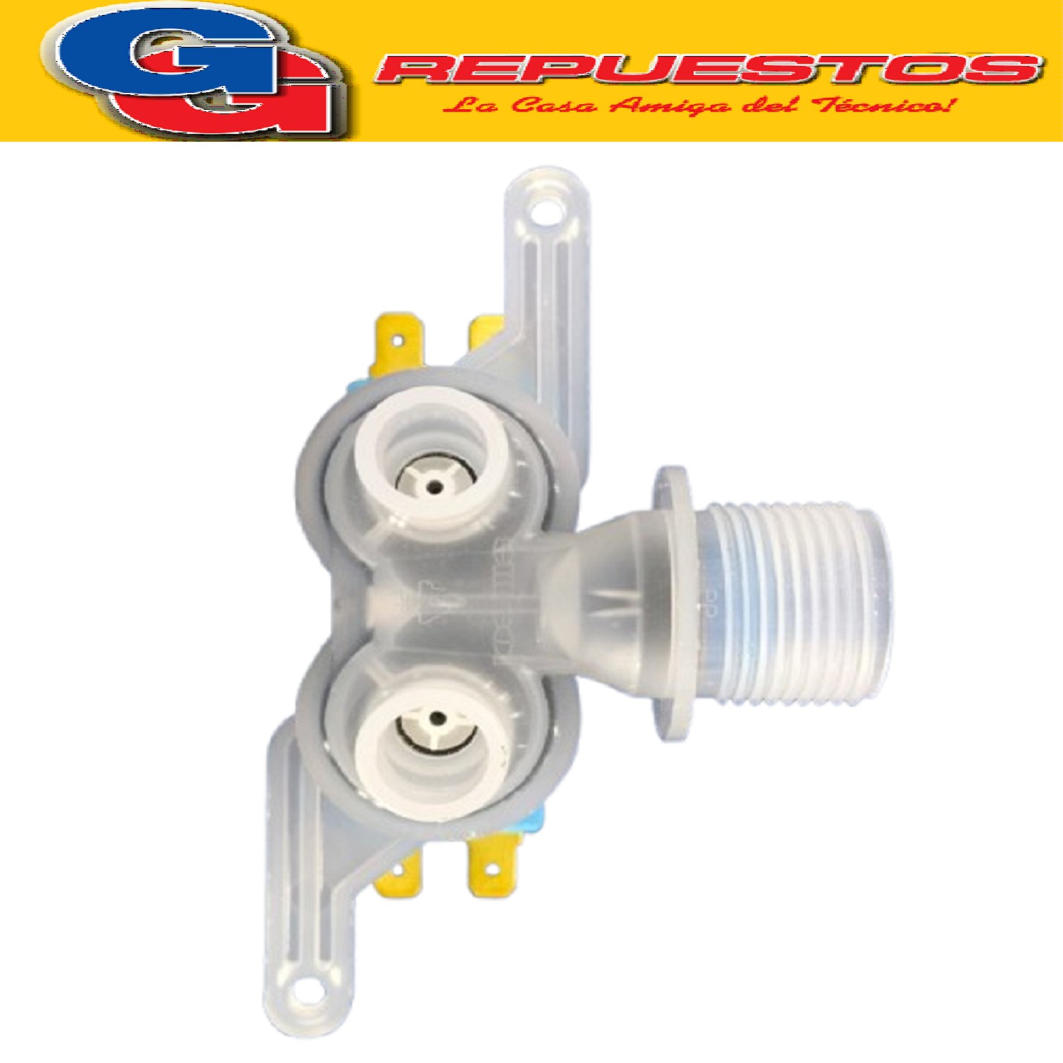 ELECTROVALVULA DOBLE PARA LAVARROPAS  PANASONIC NAF120B5GB - NAF140B3WB-NAF160B3WB/B2WB/G2WB/G3WB/P3XB
BOCAS DE 15MM DE ESPESOR / FICHA PALA CHICA 5mm
PANASONIC VALVULA LAVARROPAS PANASONIC EVA 28.2.A.2.6.2.0.0.Z.15