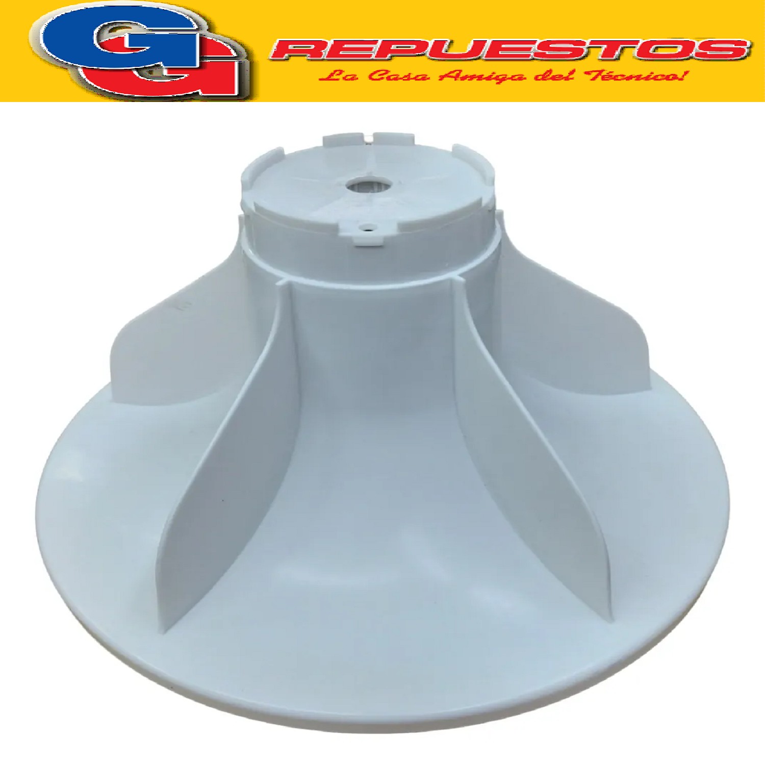 AGITADOR CON TAPA PARA LAVARROPAS JM 90 5 ALABES BLANCO LAV ARROPAS SEMIAUTOMATICO PATRIOT, MARSHALL, STEEL HOME (TAPA APARTE COD:1942) LAVARROPAS COMUN Cod Origen. WW01L02518