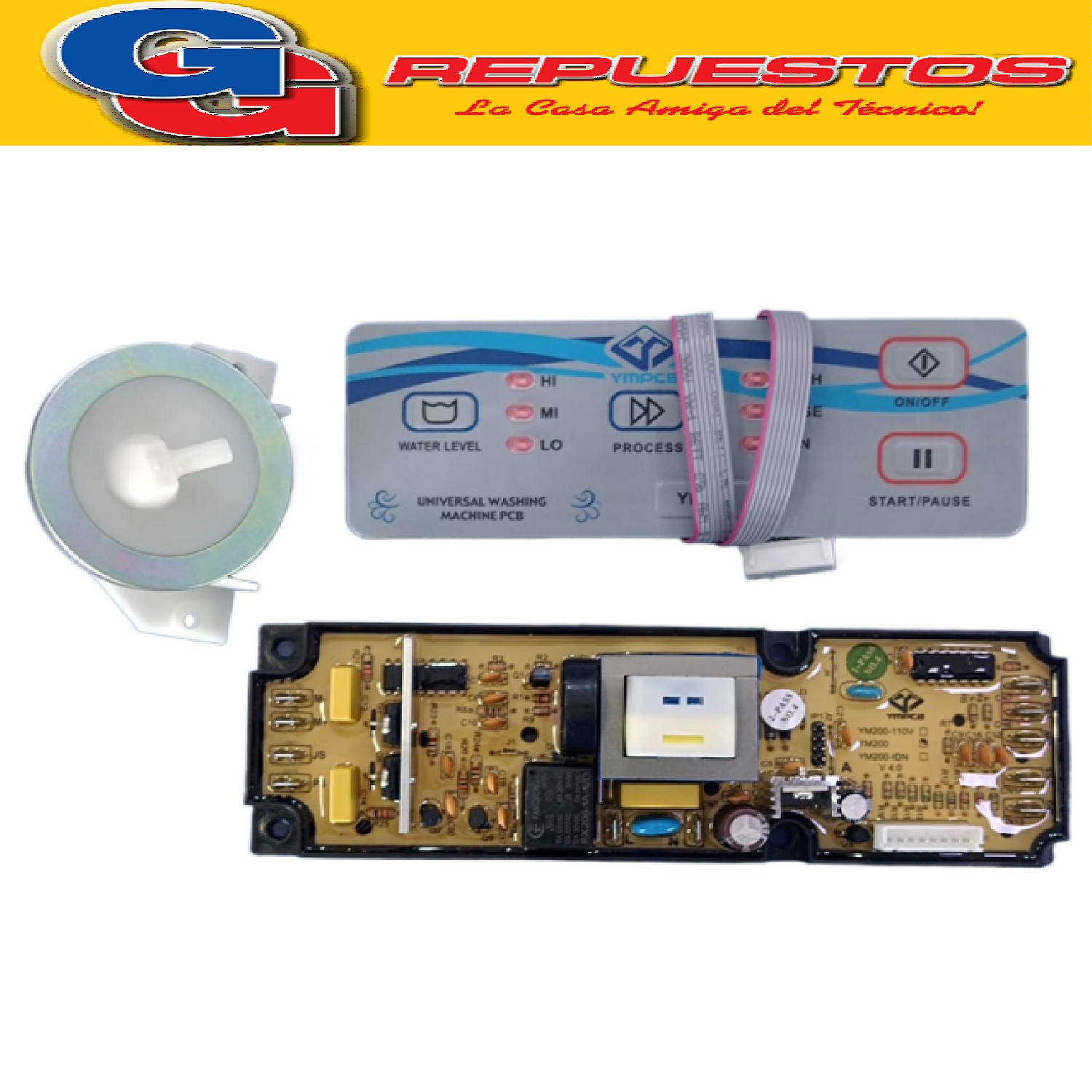 PLAQUETA UNIVERSAL PARA LAVARROPAS CARGA SUPERIOR QL-200 LAVADORA FUZZY QUALITY LINE QL-200