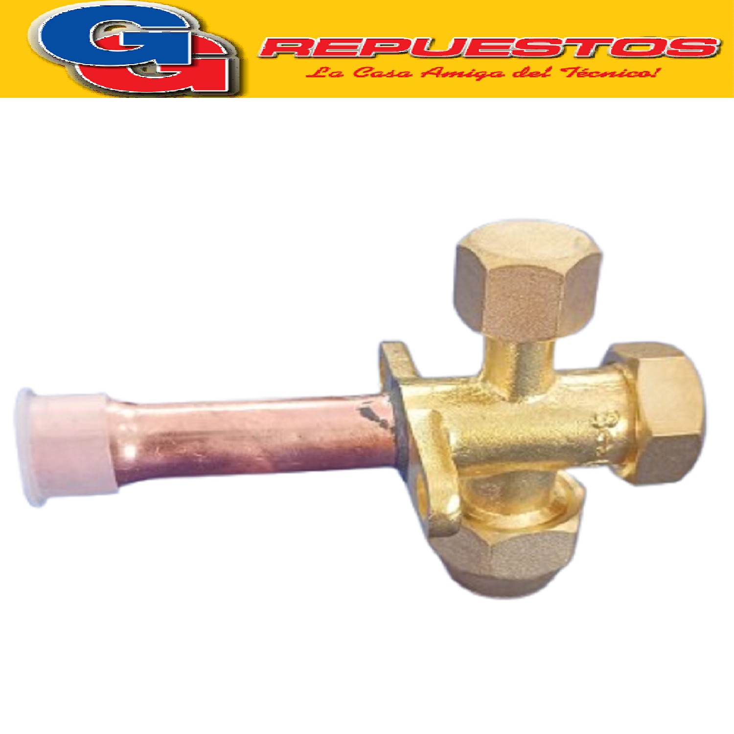 ROBINETE PARA AIRE SPLIT 1/2  CON VALVULA RECTO R410