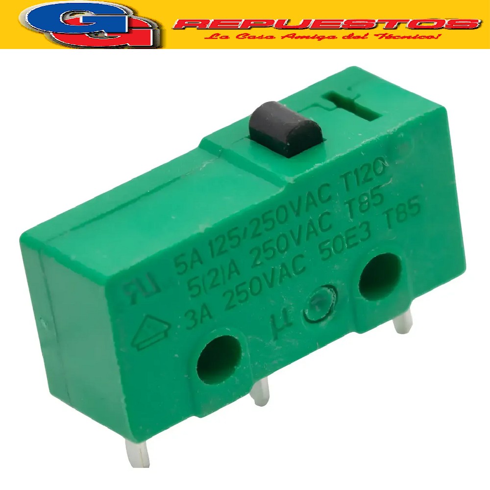 MICROSWITCH 3A 250V P/C.I. Sin Leva