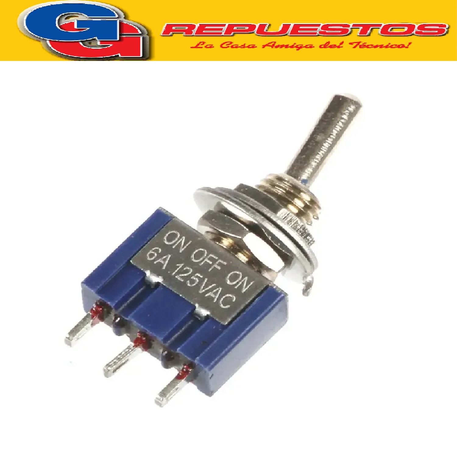 MICRO LLAVE PALANCA SIMPLE ON-ON 3A 250V