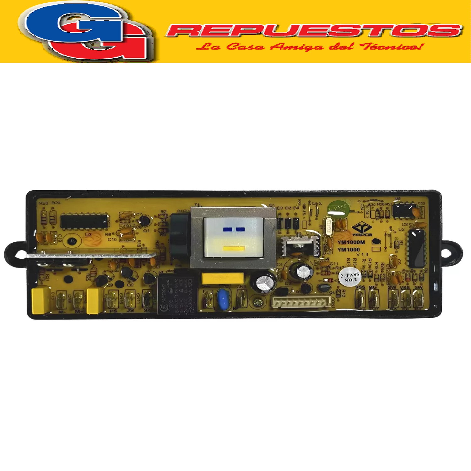 PLAQUETA UNIVERSAL PARA LAVARROPAS CARGA SUPERIOR QL-1000M  PLAQUETA UNIVERSAL LAVADORA FUZZY QUALITY LINE YM1000M