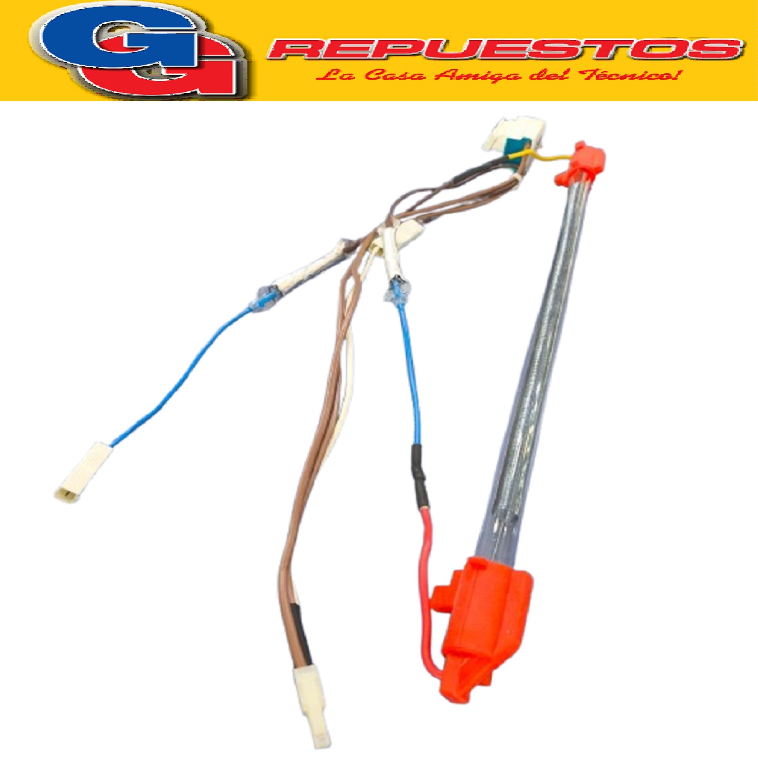 RESISTENCIA DESHIELO 150W ELECTROLUX DF30G  RESISTENCIA TUBO DE VIDRIO 27CM DE LARGO, CON DOS TERMOFUSIBLES HNF