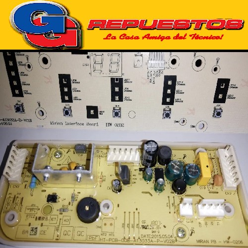 PLAQUETA LAVARROPAS PARA ELECTROLUX DIGITAL WASH SIN DISPLAY PLAQUETA INTERFACE ELECTROLUX MIRIAM DIGITAL WASH Cod.Origen 2220626 (ELECTROLUX-GAFA) 2220541 ELECTROLUX-GAFA)  2220349 (ELECTROLUX) 
2220325 (ELECTROLUX) 
2220352 (ELECTROLUX) 
2220587 (ELECTROLUX)
