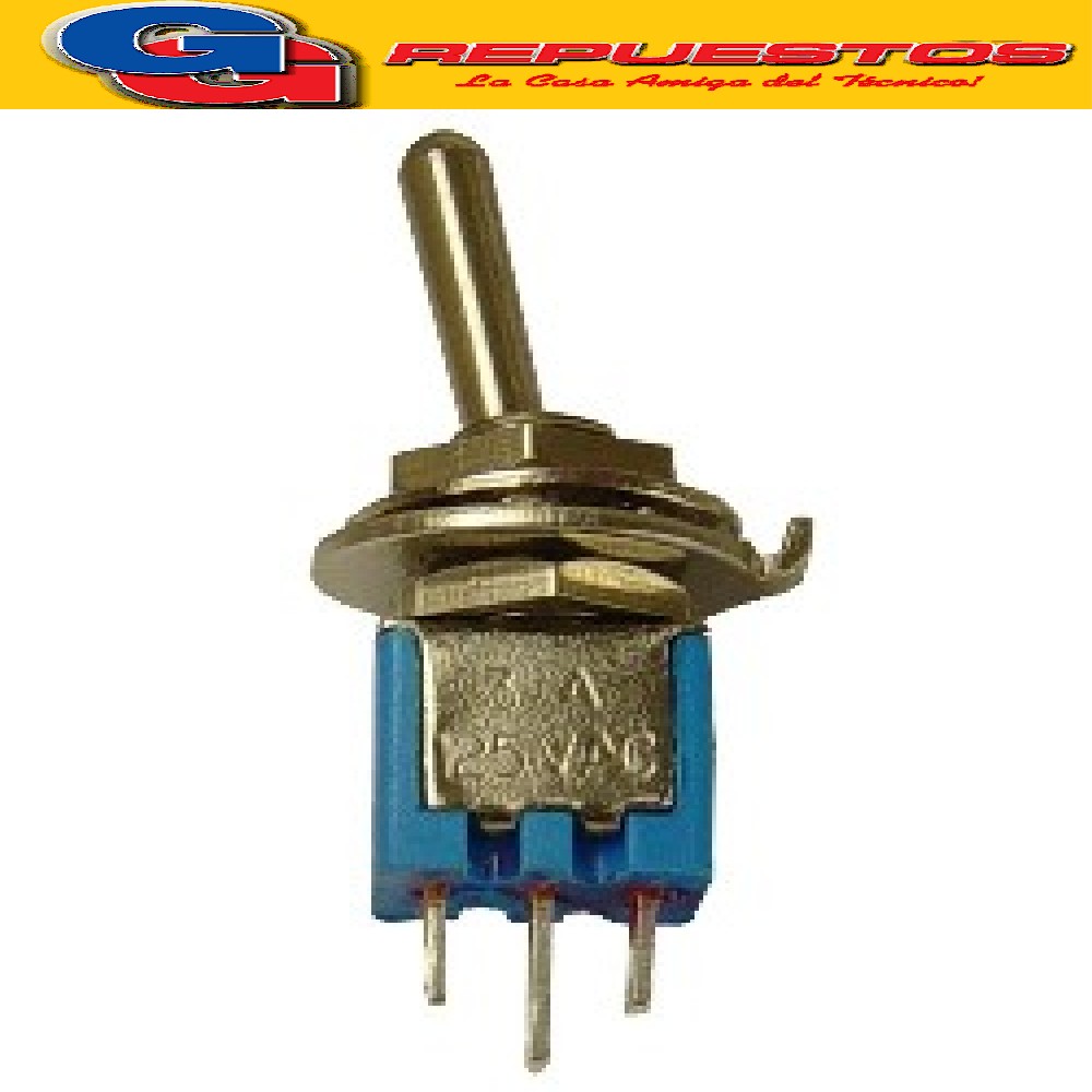 LLAVE PALANCA SIMPLE ON-OFF-ON  3A 250V