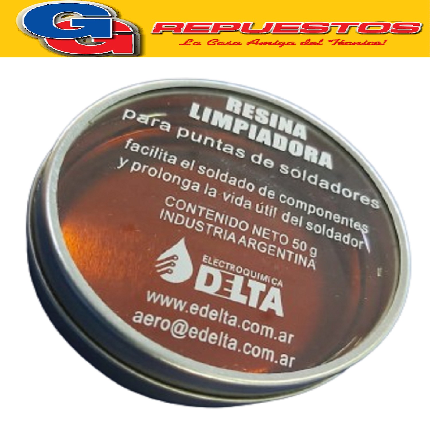 RESINA LIMPIADORA PARA PUNTAS DE SOLDADORES DE 50G
