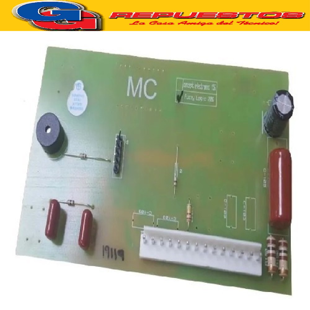 PLAQUETA LAVARROPAS PARA DREAN CONCEPT FUZZY LOGIC SMD   PINES TIPO MC 206 SIN MARCO PLASTICO COPIA NACIONAL BOTONES BAJOS