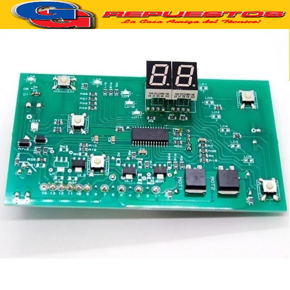 PLAQUETA LAVARROPAS PARA DREAN CONCEPT FUZZY LOGIC SMD   PINES TIPO MC 206 SIN MARCO PLASTICO COPIA NACIONAL BOTONES BAJOS