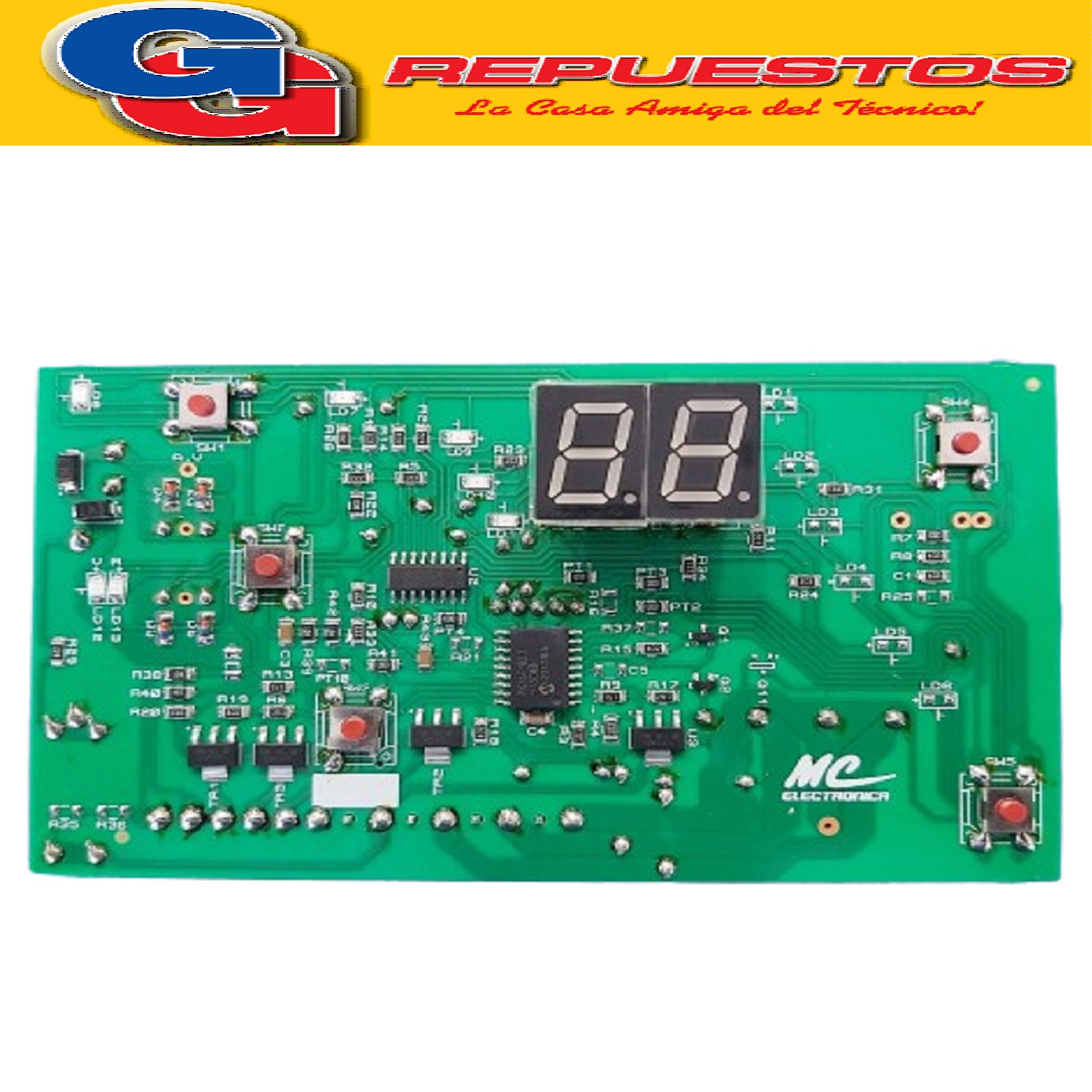 PLAQUETA LAVARROPAS PARA DREAN CONCEPT FUZZY LOGIC SMD   PINES TIPO MC 206 SIN MARCO PLASTICO COPIA NACIONAL BOTONES BAJOS