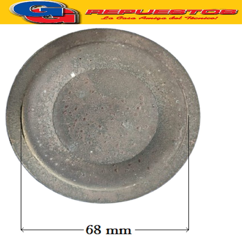TAPA MECHERO COCINA FLORENCIA - M1000 ENLOZADA GRANDE NEGRA  / DIAMETRO 82mm