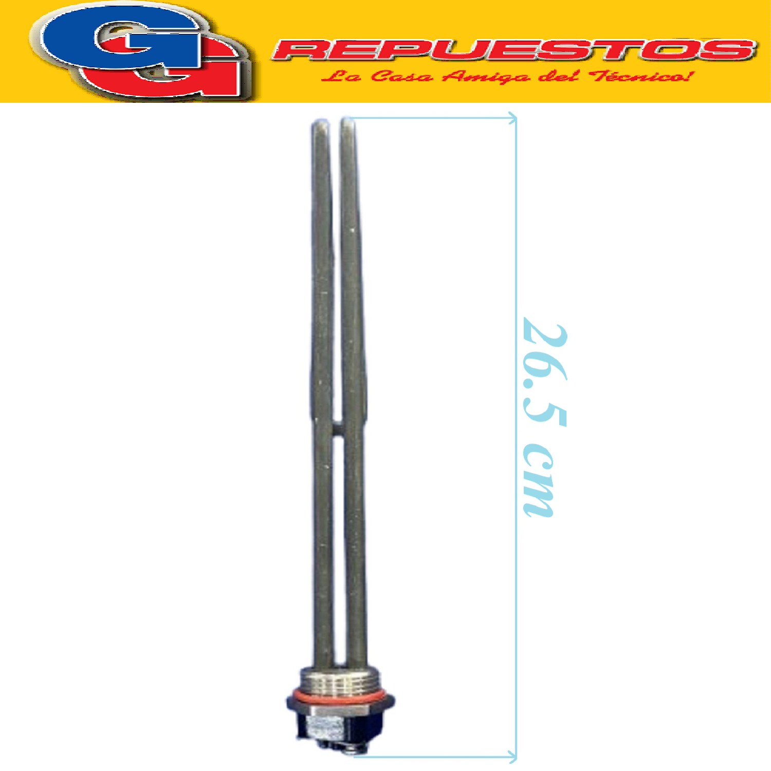 RESISTENCIA TERMOTANQUE COMPATIBLE CON RHEEM SAIAR 2000W ROS CA 1 PULGADA 1/4