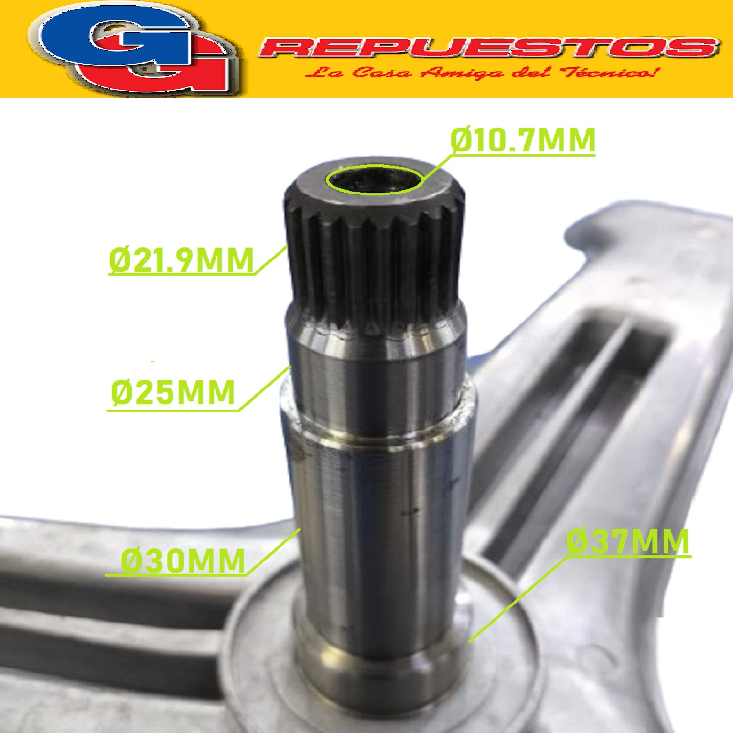 EJE SOPORTE DE TAMBOR LAVARROPAS LG FRONTAL F1422TD F1370TD- F1380TD-F1389T-F1390TD-F1400TD-F1422TD-F1485M2-FH496TDP7 (ORIG.) RULEMAN 6305-6306 Cód. Origen:
MHW62021601 (LG) Produttore: China (DS-2 2012 04) perno 115mm
WM8514WE6
Note tecniche: Perno 115mm de punta estriada diam.25/30mm rule.Boccola in ottone diam.37mm.
Cód. Origen:
MHW62021601 (LG) PESADO
4434ER1008A (LG) Alternativa
4434ER1008B (LG) Alternativa
Produttore: China (DS-2 2012 04)
RF (WTS91005) MHW41307208-66029-A
21601