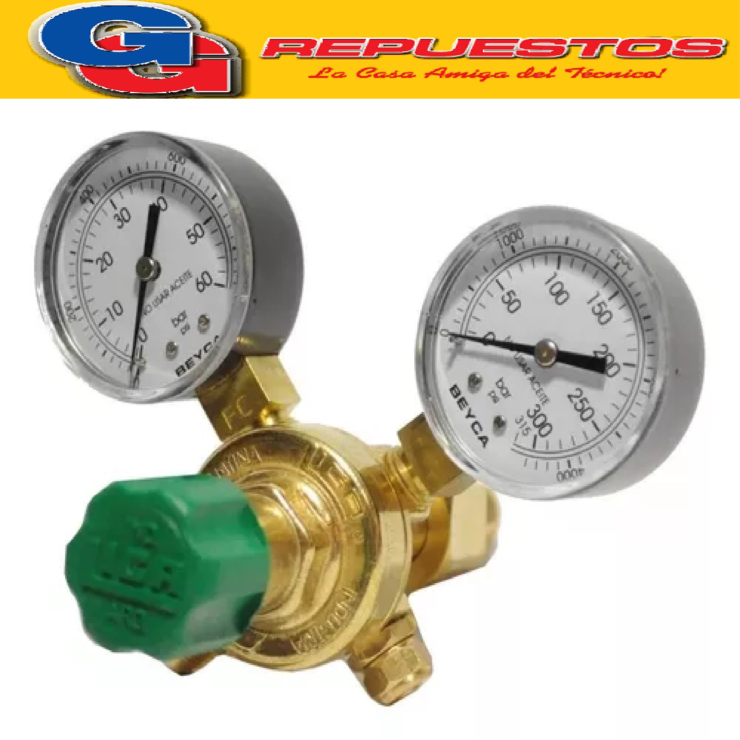 REGULADOR VALVULA PARA TUBO CILINDRO NITROGENO ALTA PRESION  , PRESIONES BAJA 0-60 (0-850 PSI) BAR - ALTA 0-315 BAR (0-4500 PSI )