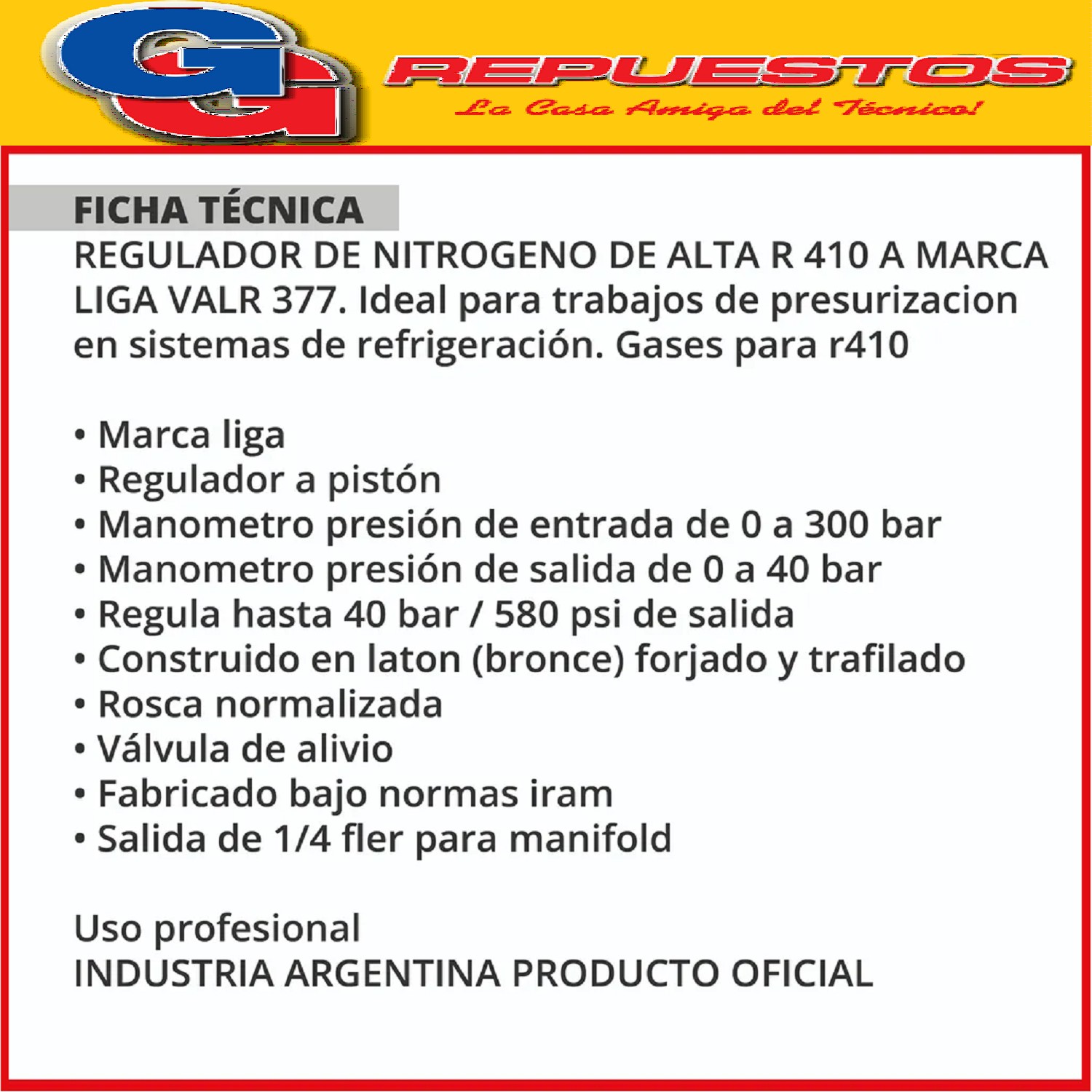 REGULADOR VALVULA PARA TUBO CILINDRO NITROGENO ALTA PRESION  , PRESIONES BAJA 0-60 (0-850 PSI) BAR - ALTA 0-315 BAR (0-4500 PSI )