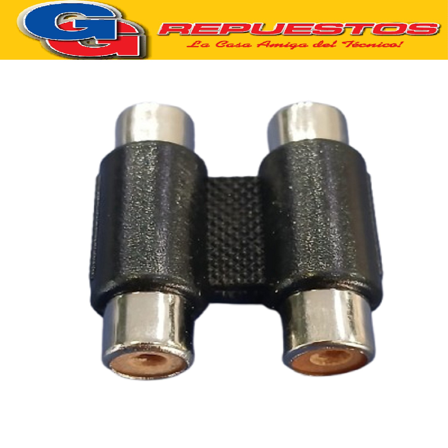 ADAPTADOR 2RCA HEMBRA -2RCA HEMBRA