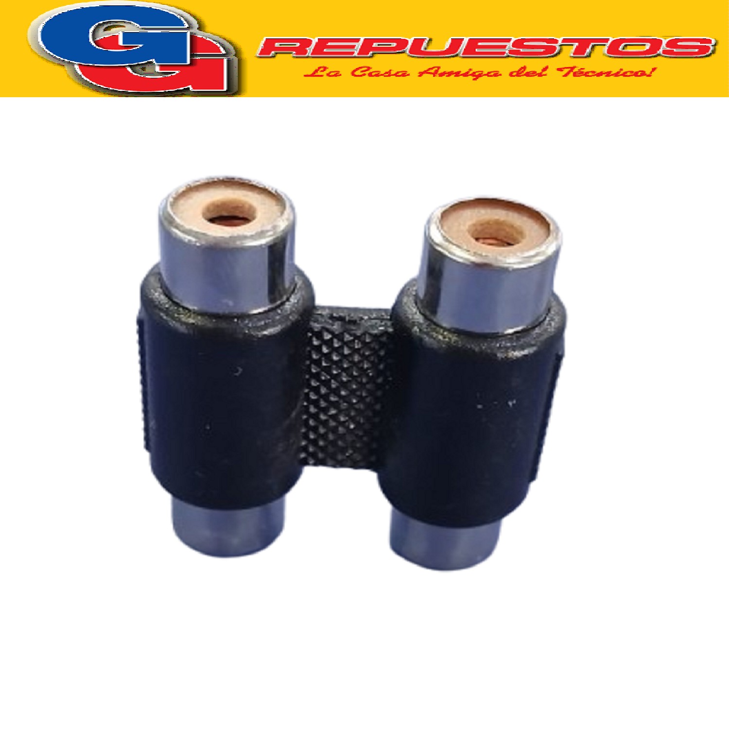 ADAPTADOR 2RCA HEMBRA -2RCA HEMBRA