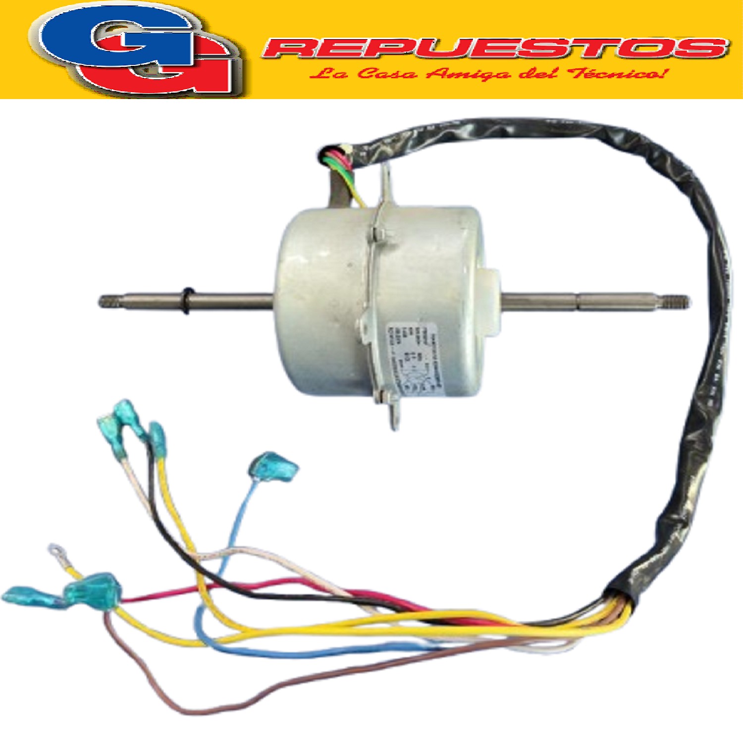 FORZADOR MOTOR CONDENSADOR AIRE ACONDICIONADO YSK40-6F 40W 0 .43A 6 POLOS SENTIDO DE GIRO ANTIHORARIO (Ø-MOTOR 100MM DIAMETRO , ANCHO MOTOR 82MM/Ø-EJE 10MM/LARGO EJE DELANTERO 90MM/LARGO EJE TRASERO 78MM) DOBLE EJE COMPACTO VENTANA MEDIA CAÑA