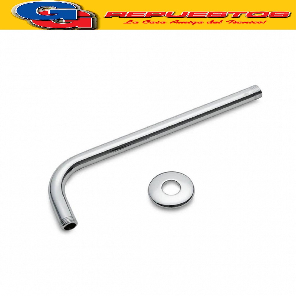 BRAZO CAÑO BARRAL CROMADO PARA FLOR DUCHA DE 35 CM