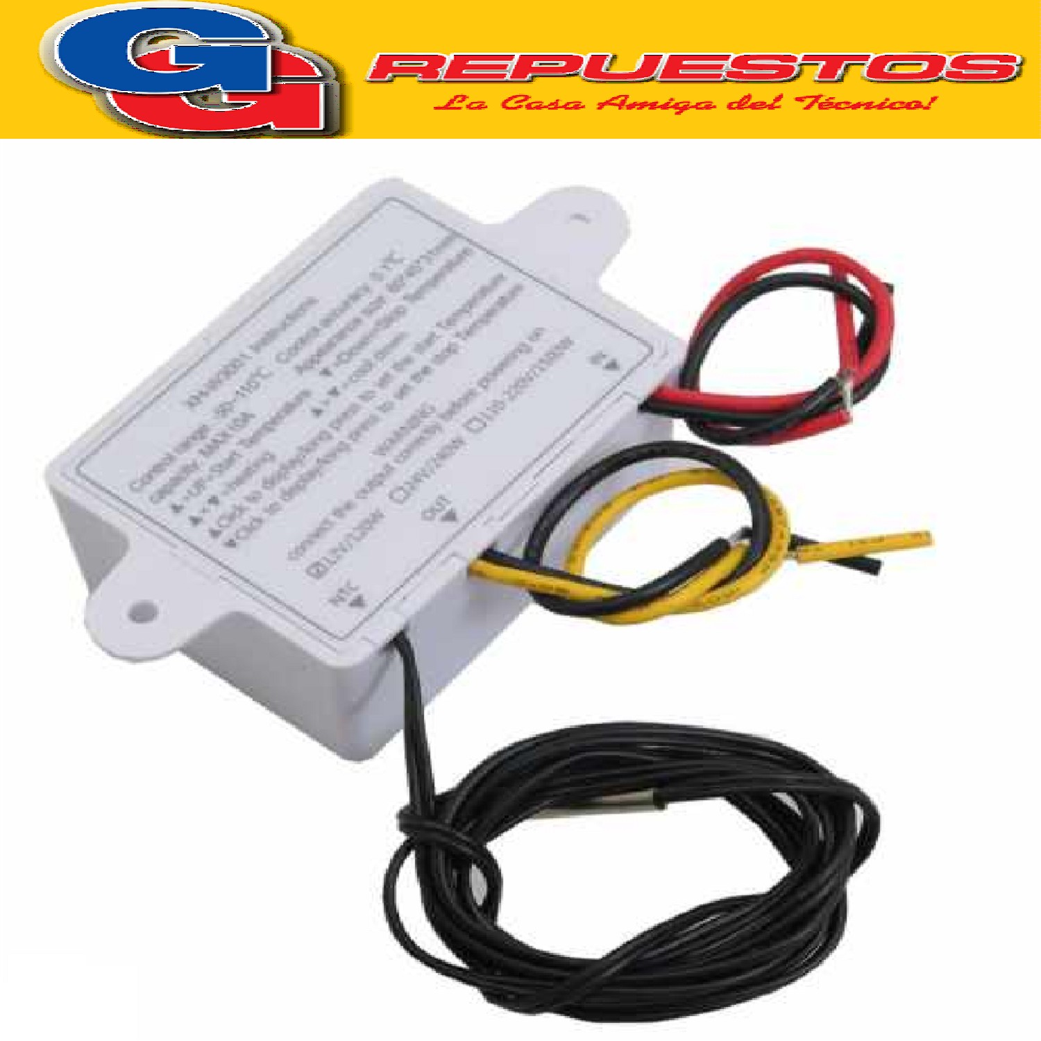 TERMOSTATO UNIVERSAL DIGITAL PROGRAMABLE W3001. -50 A 110ºC  12V 1500W