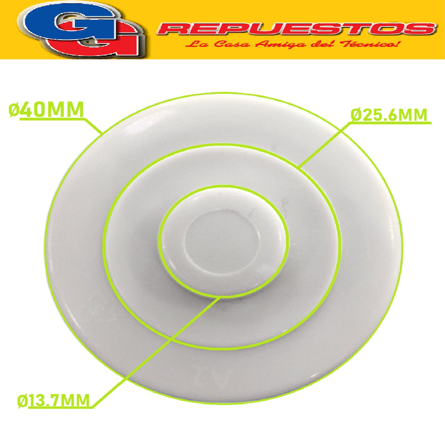 RODILLO DE TURBINA / RODETE LAVARROPAS PARA SAMSUNG  WA70W / WA70F5S4 de 7Kg/WA80F5S4UTA de 8Kg y otros {{COD.ORIGEN: SAMSUNG}} AGITADOR PRECIO POR CADA UNO