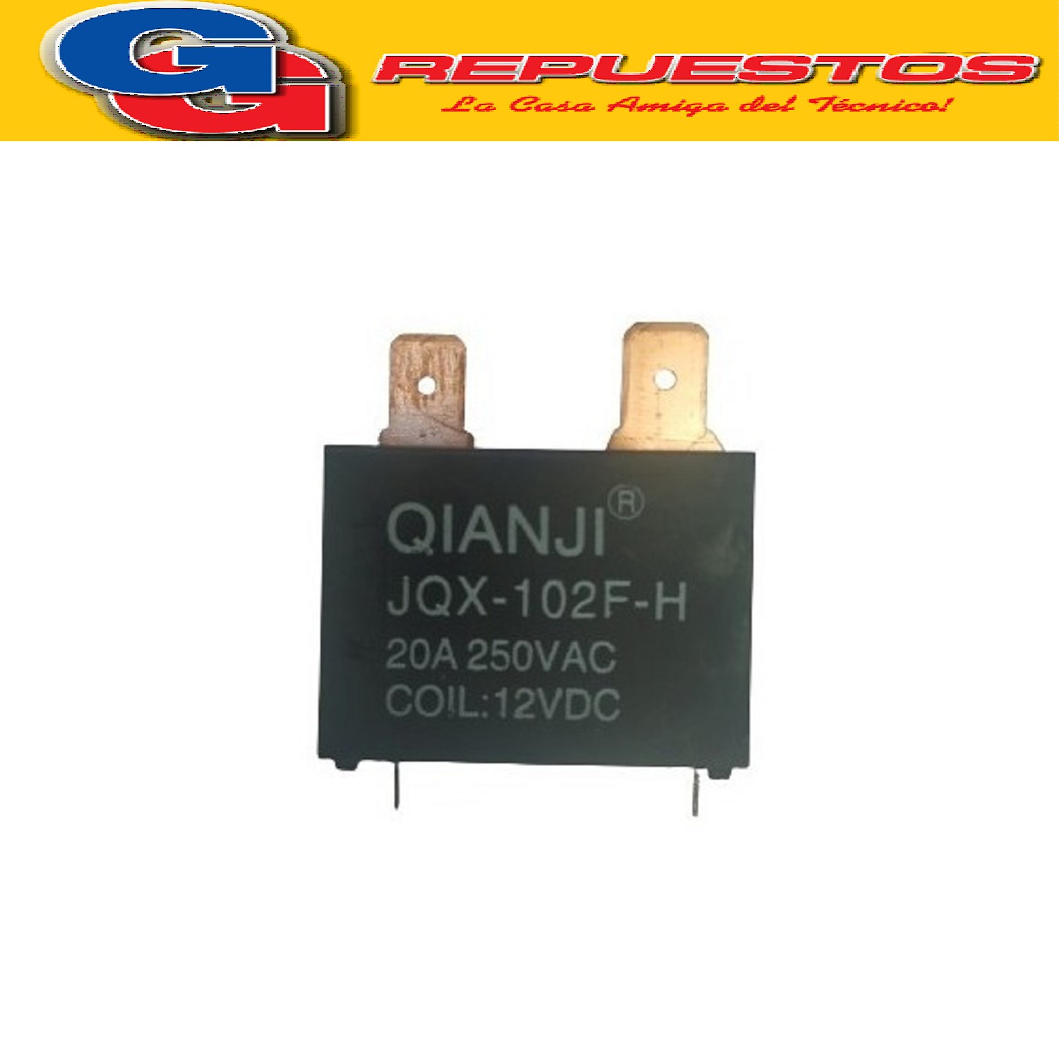 RELE RELAY F6-S-DC12V PARA PLAQUETA DE AIRE ACONDICIONADO 20 A 250VCA 25A 250VAC