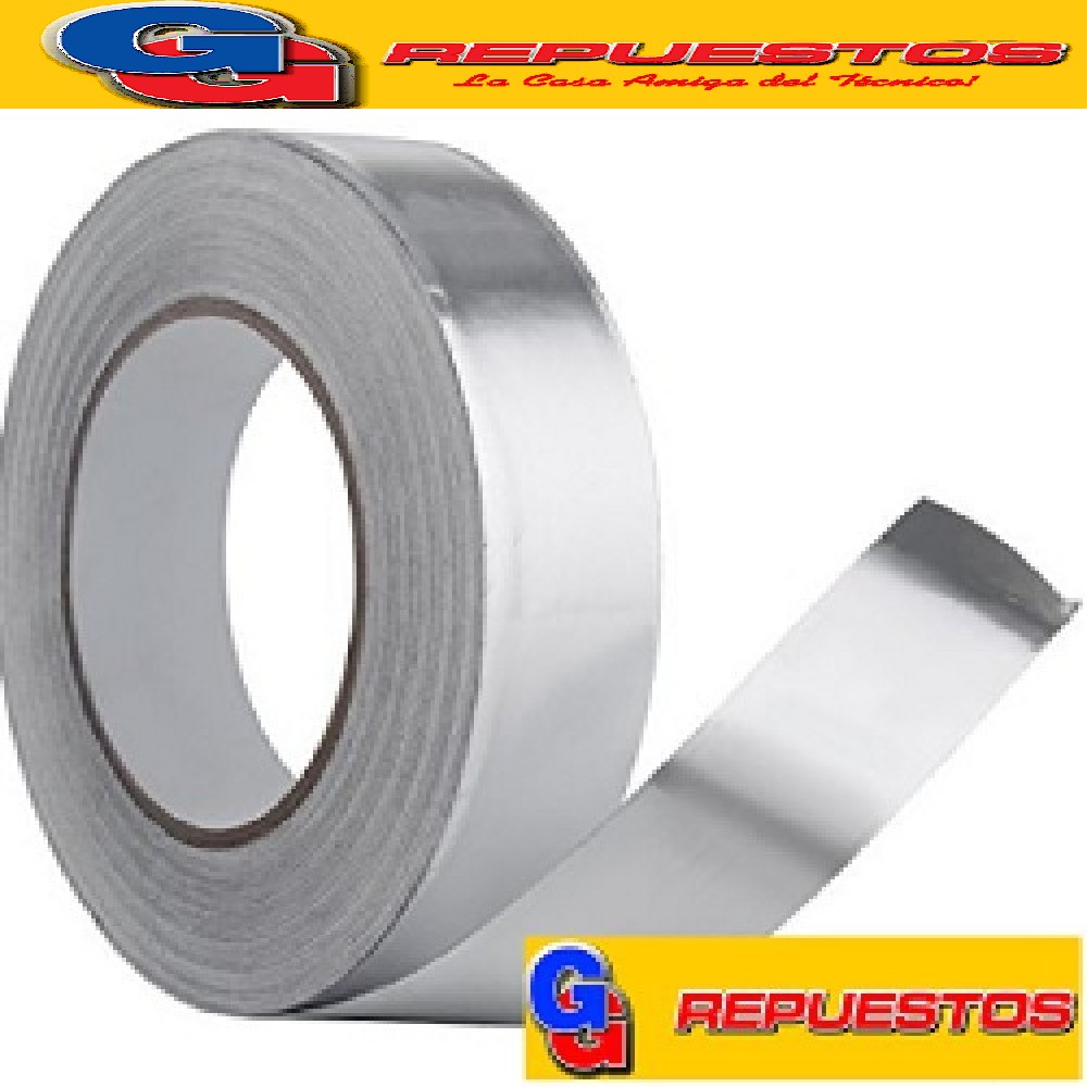 CINTA PARA REFRIGERACION DE ALUMINIO CON ADHESIVO DE 20M X 2 4MM DE ANCHO