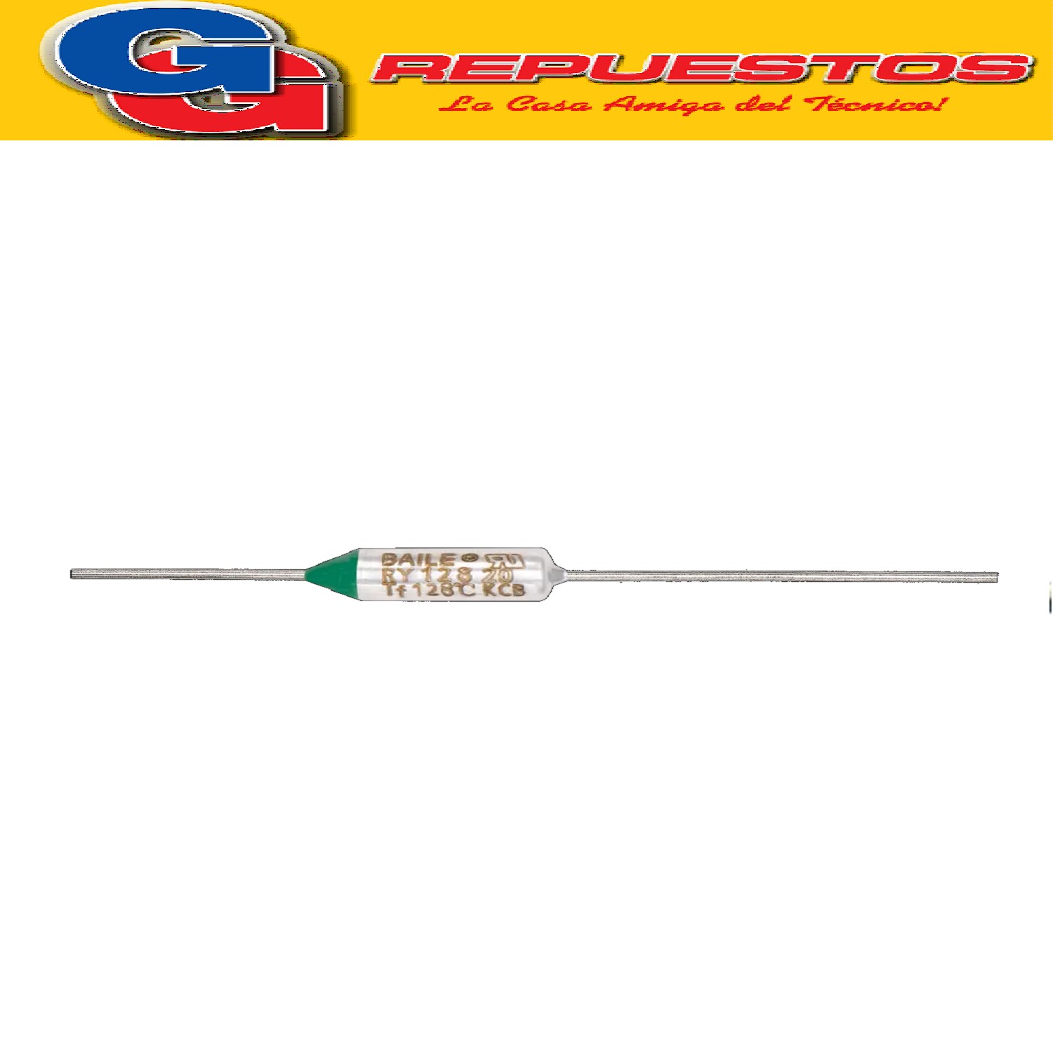 FUSIBLE TERMICO 128ºC 10A DIODO