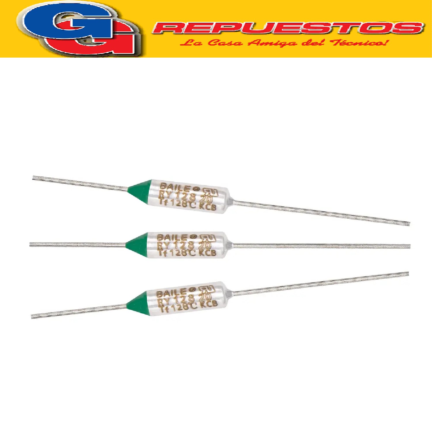 FUSIBLE TERMICO 128ºC 10A DIODO