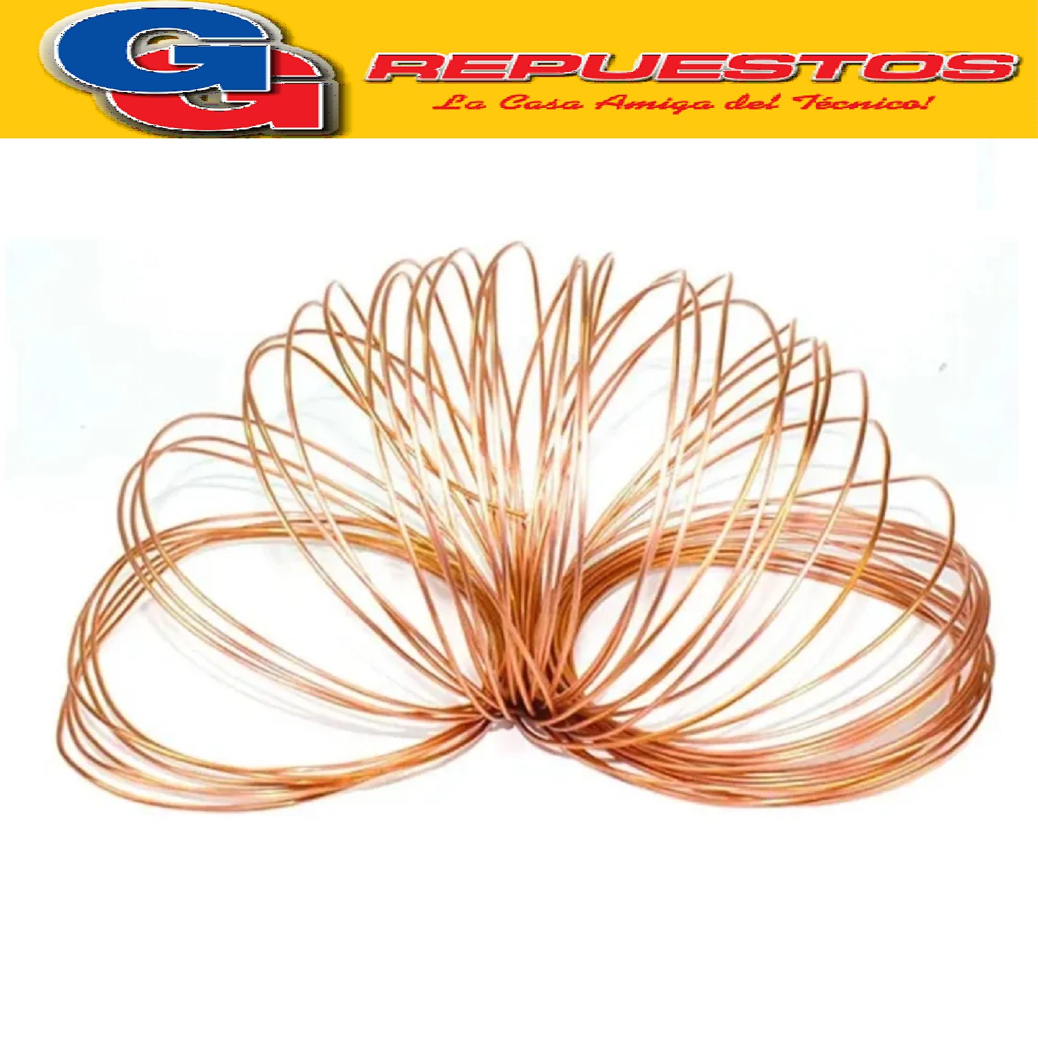 Kg.CAPILAR DE COBRE 1.25mm NARANJA DIAMETRO EXTERIOR APROX 2 .50 mm