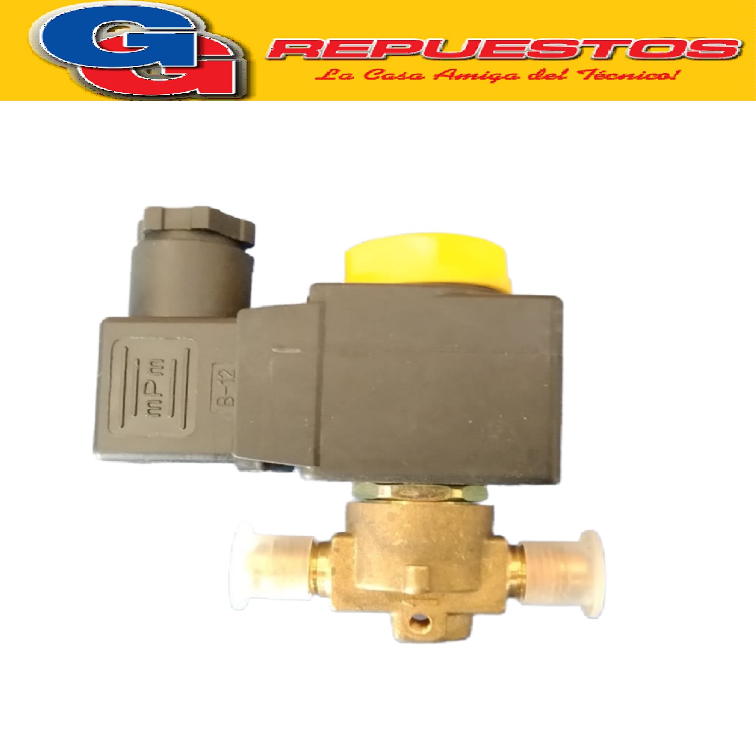 VALVULA SOLENOIDE 3/8 FLARE 220 V TEMPERATURA -35ºC +110ºC - PRESION NOMINAL 40 BAR NORMAL CERRADO