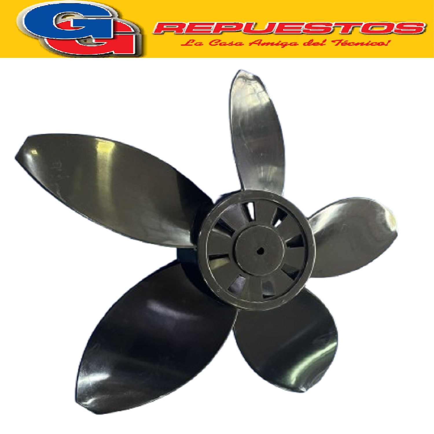 HELICE VENTILADOR TURBO 16  X 8 mm INDELPLAS 1/2 MEDIA CAÑA  REEMPLAZA A LA OSTER AXEL