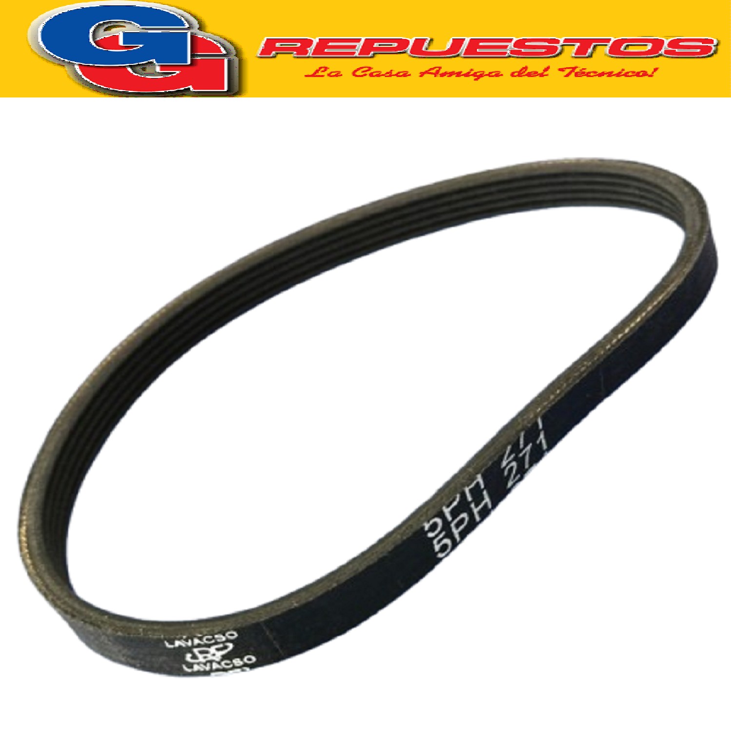 CORREA POLY V 5PH - 271 (42SPI ) PARA SECADORA LG IMPORTADAS RC9041A3Z-RC9041E3Z (ORIGINAL) LG CORREA 5PH 271