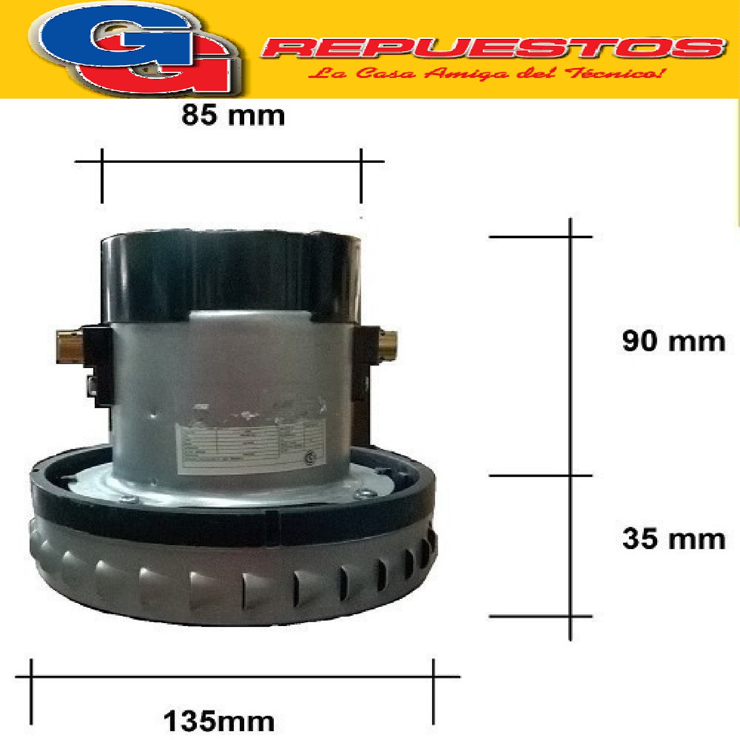 MOTOR ASPIRADORA GRANDE 1 TURBINA WAP TURBION 1000W 5240465- 41012920