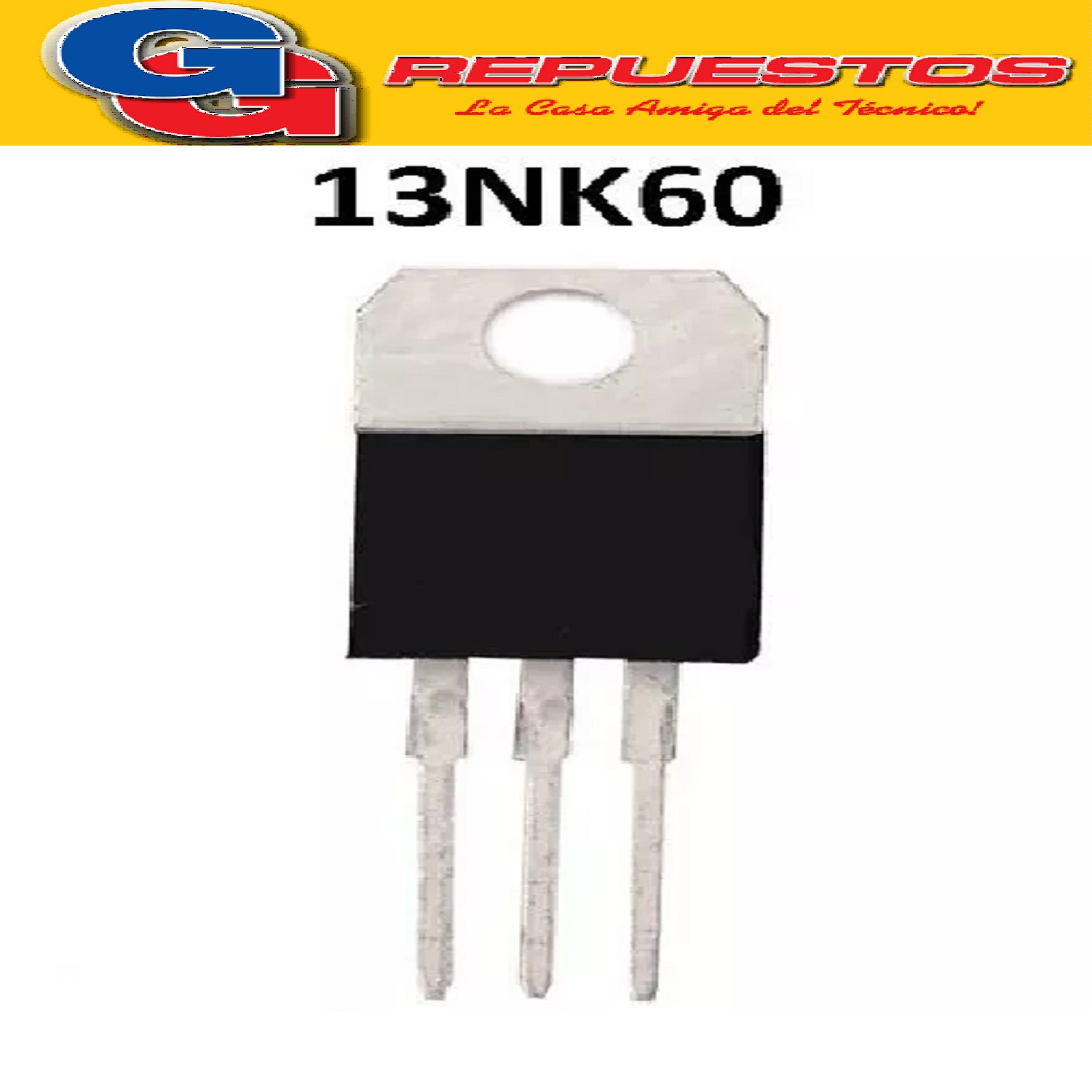 13NK60 TRANSISTOR FET CANAL N (600V/13A/0.48R)