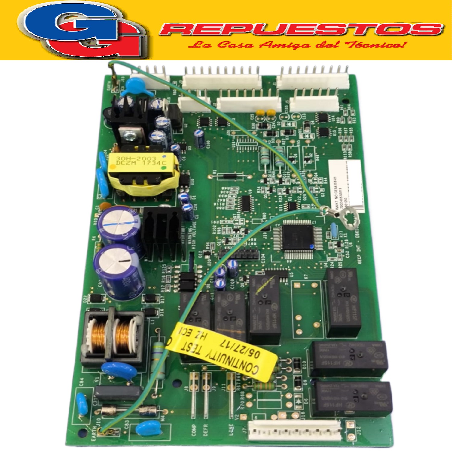 PLAQUETA DE CONTROL HELADERA GENERAL ELECTRIC PKPS5MFGADSS O RIGINAL BOARD MAIN ASM CONTROL REFRIGERADOR GENERRAL ELECTRIC PKPS5MFGADSS INOX Cod Origen: WR01F00180