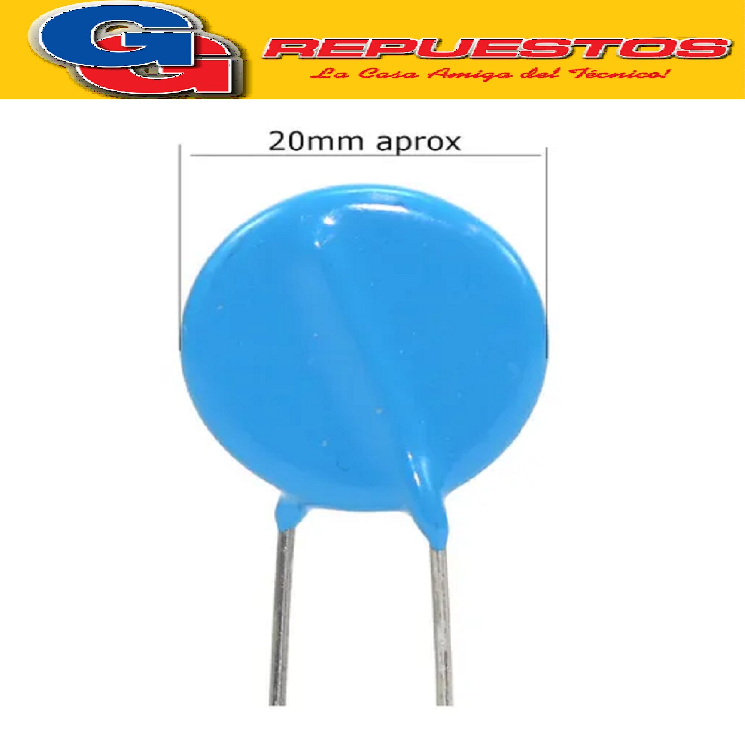VARISTOR OXIDO METALICO 20MM 250VAC (20N391K/20D391K)
