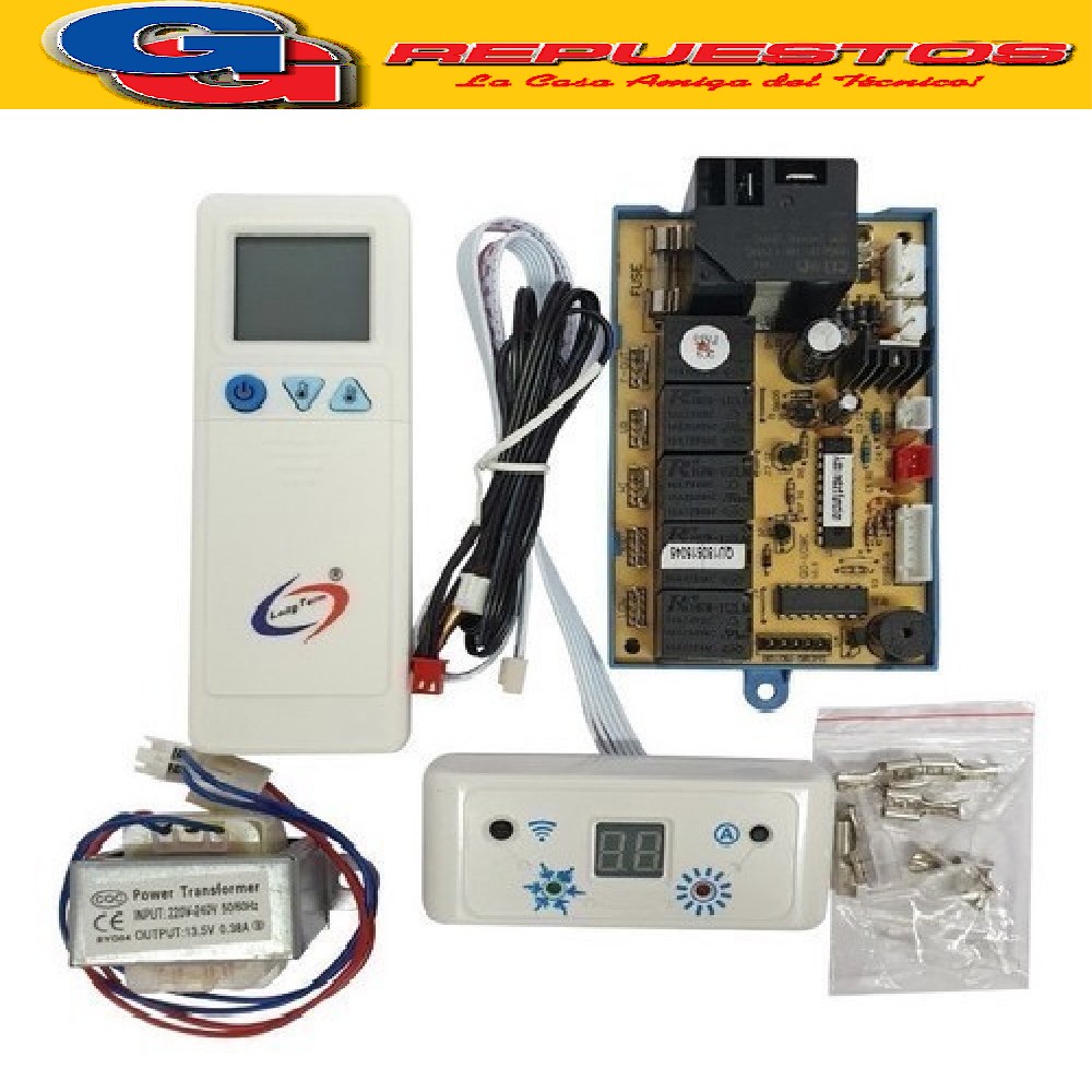 PLAQUETA AIRE ACONDICIONADO UNIVERSAL CON CONTROL.REMOTO QD- U08C 3 VELOCIDADES CON DISPLAY