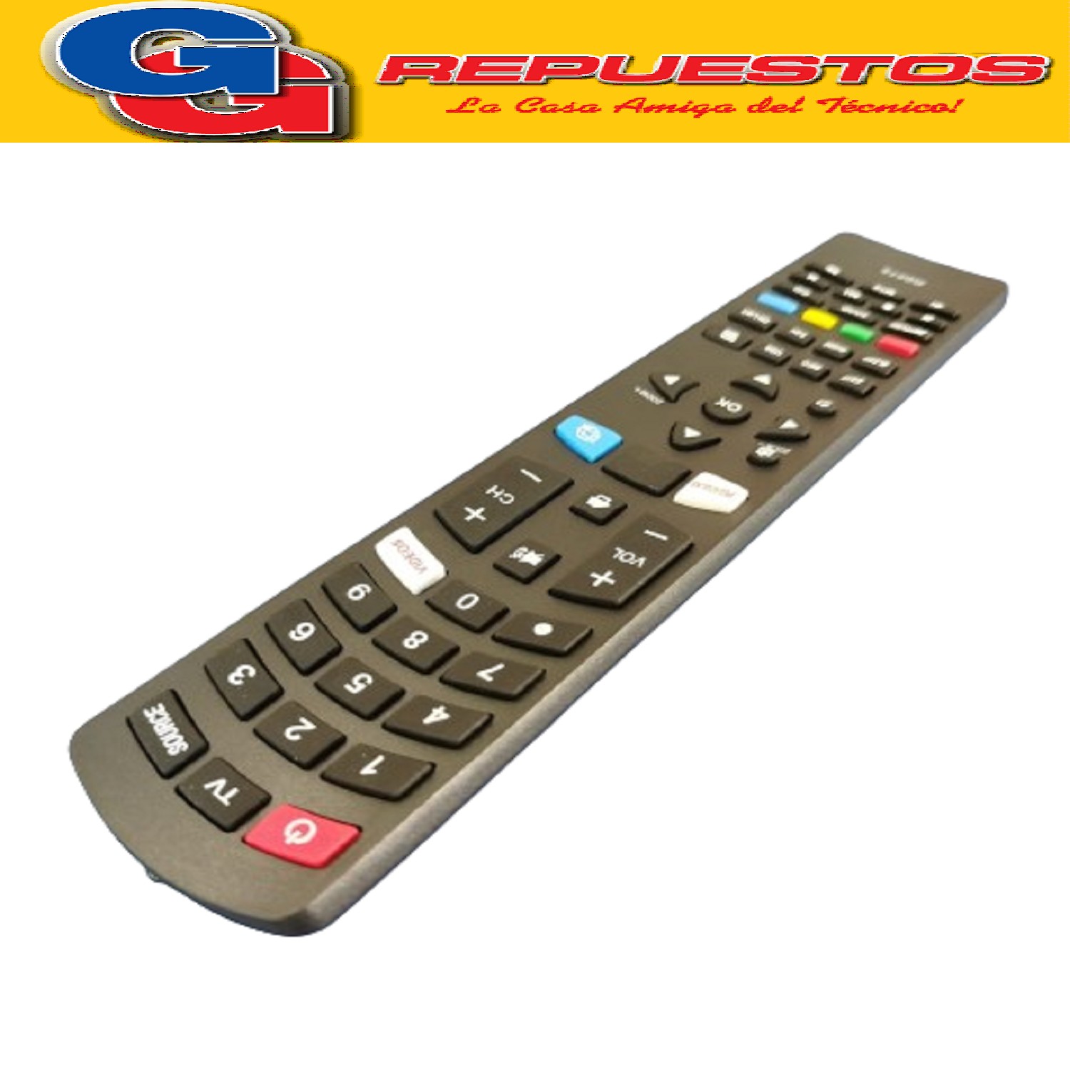 CONTROL REMOTO SMART TV LED COMPATIBLE CON TONOMAC-RCA- DAEW OO-KEN BROWN R68 PARA 75 PHILCO  PLD49US7C SANYO NOBLE IGUAL A MLCD88 HYUNDAY