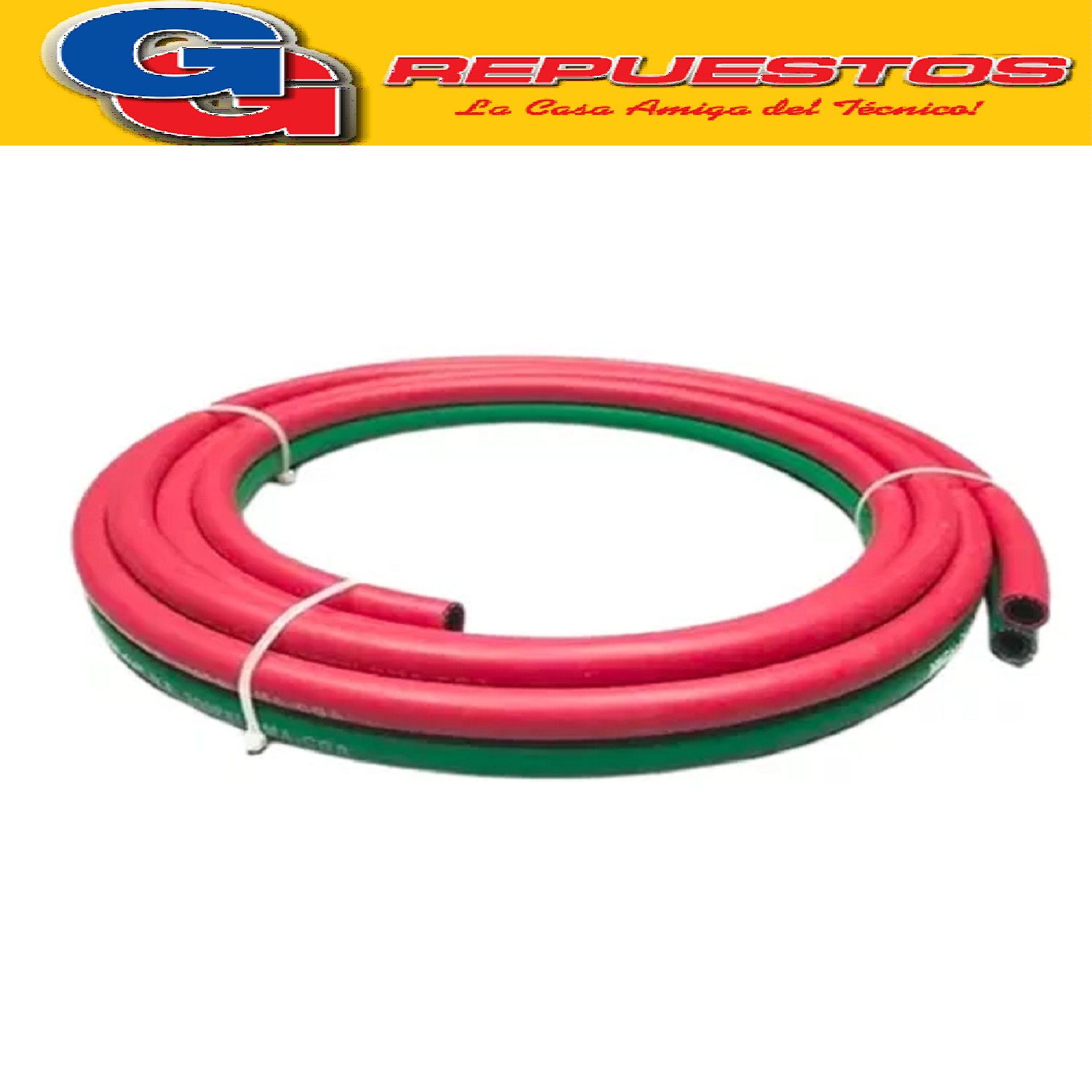 MANGUERA DUPLA PARA OXIGAS AUTOGENA 1MT DOBLE PARA OXIGENO Y GAS X METRO