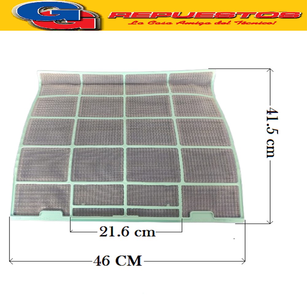 FILTRO SIMPLE AIRE ACONDICIONADO SPLIT 46 CM X 41.5 CM
