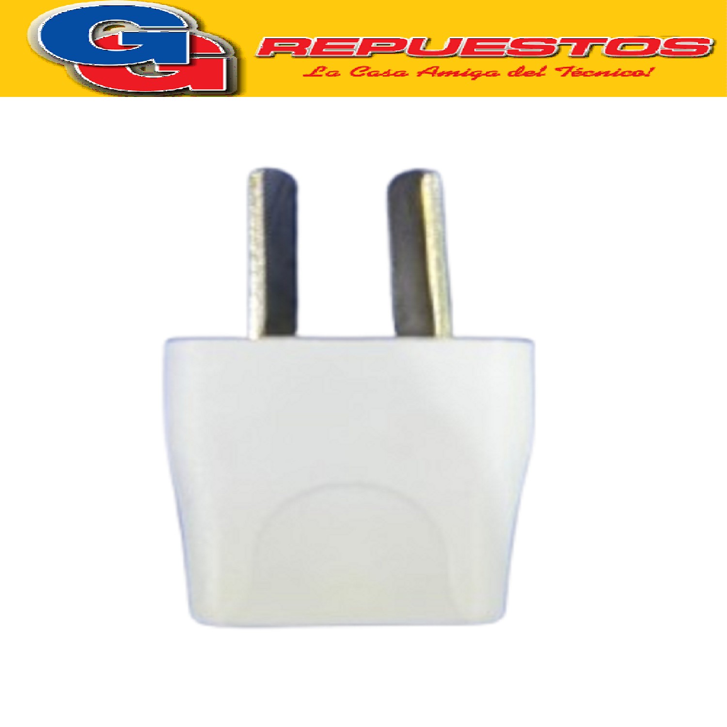 ADAPTADOR PATA OBLICUA A PATA PLANA 10A (CELURES/TABLET/ Y O TROS) 2 PATAS