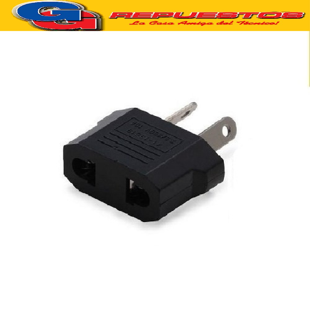 ADAPTADOR PATA OBLICUA A PATA PLANA 10A (CELURES/TABLET/ Y O TROS) 2 PATAS